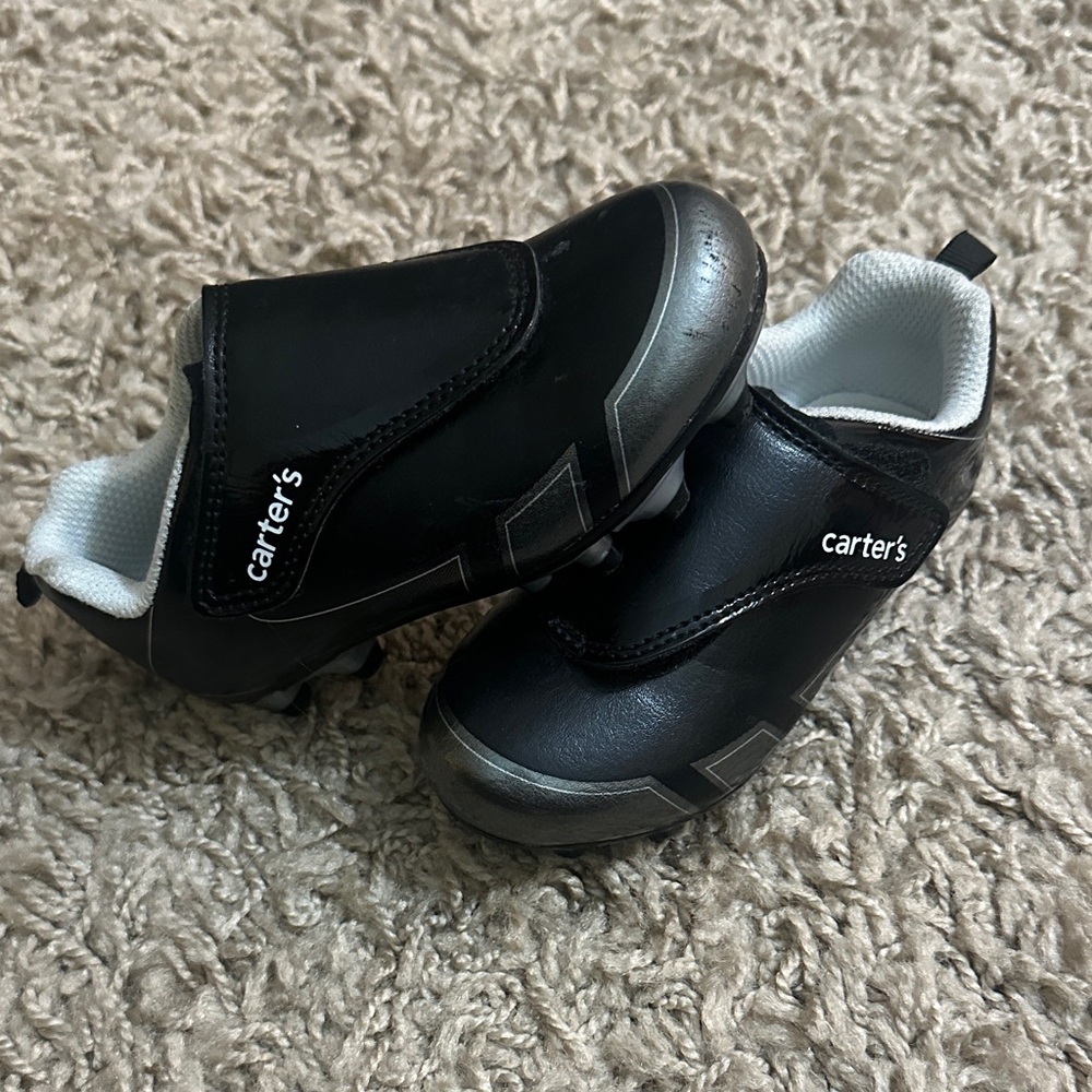 Carter's Black and Gray CLEATS Shoes